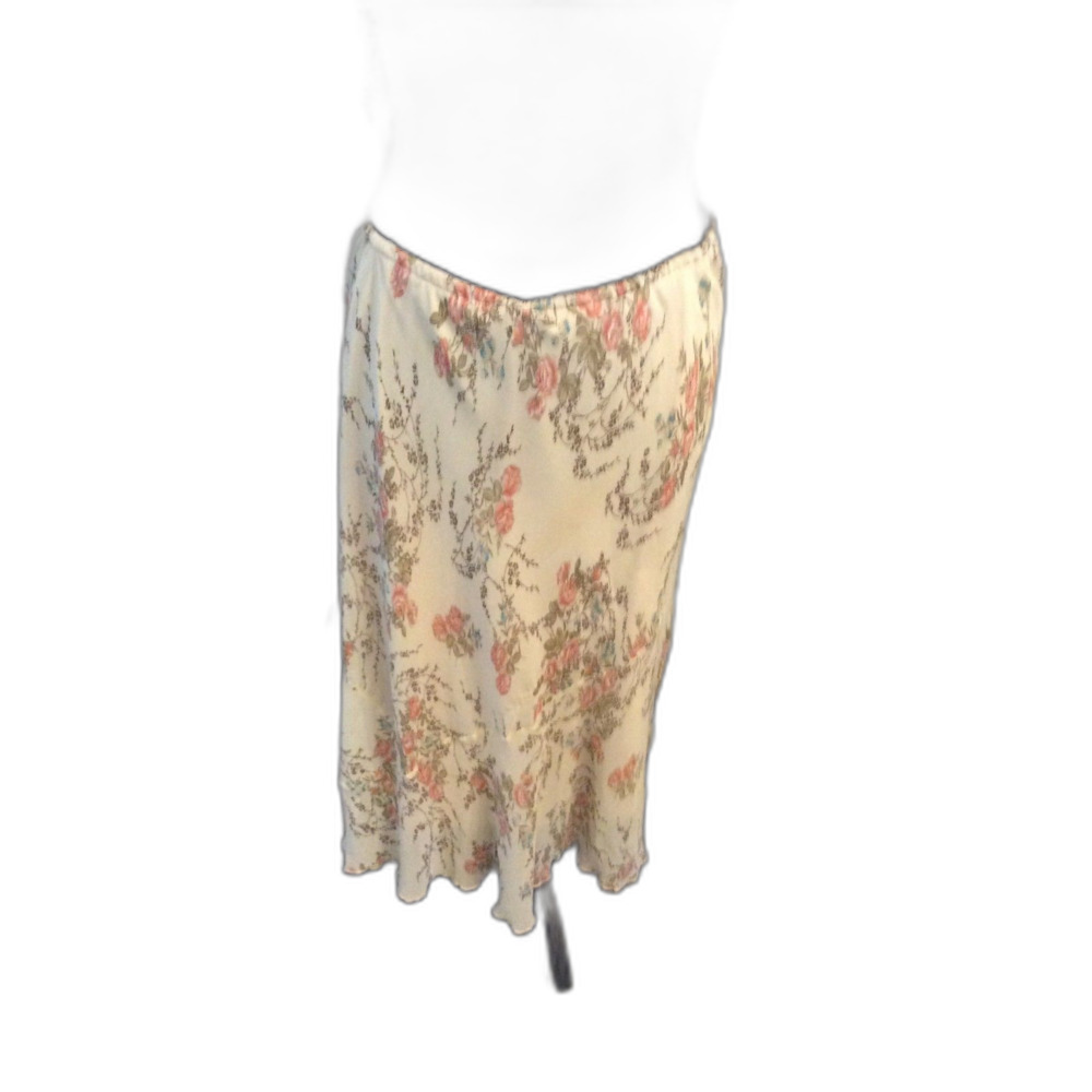 Vintage JKLA California Floral Cottagecore Skirt Large L Romantic